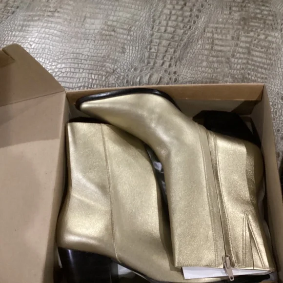Matisse Gold Leather Boots Brand New size 10 M - Picture 4 of 6